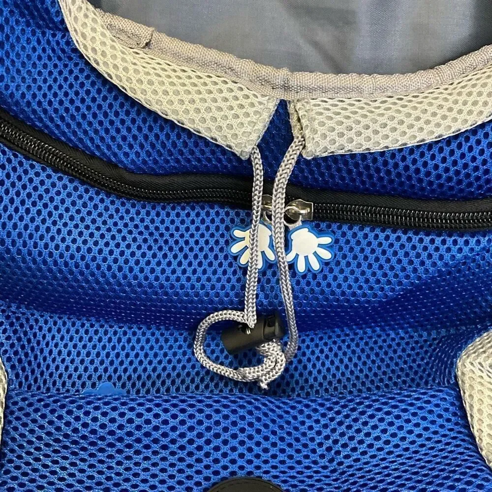 Brand New Wuffles Animal Dog Cat Backpack Black Blue Safety Belt Carrier